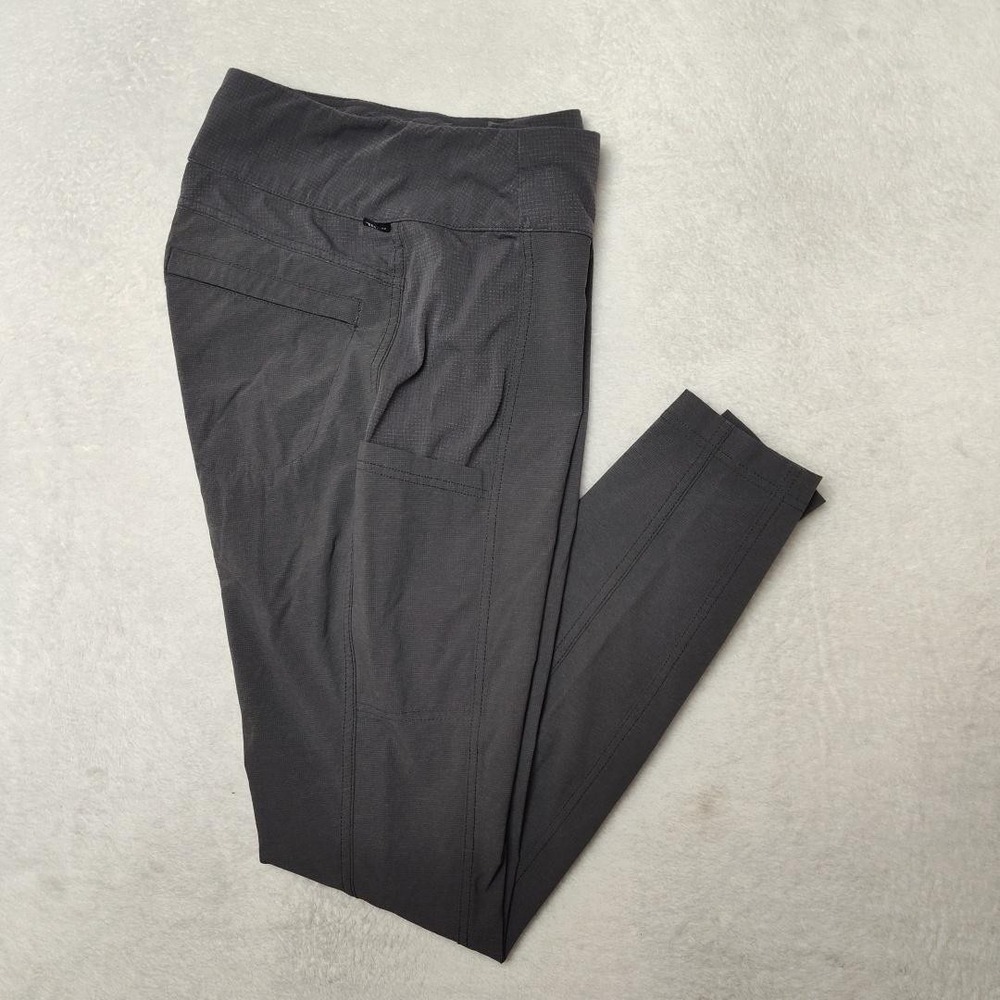 KÜHL Leggings Women S Gray Ankle Stretch Pockets Adjustable Waist Outdoor Hiking